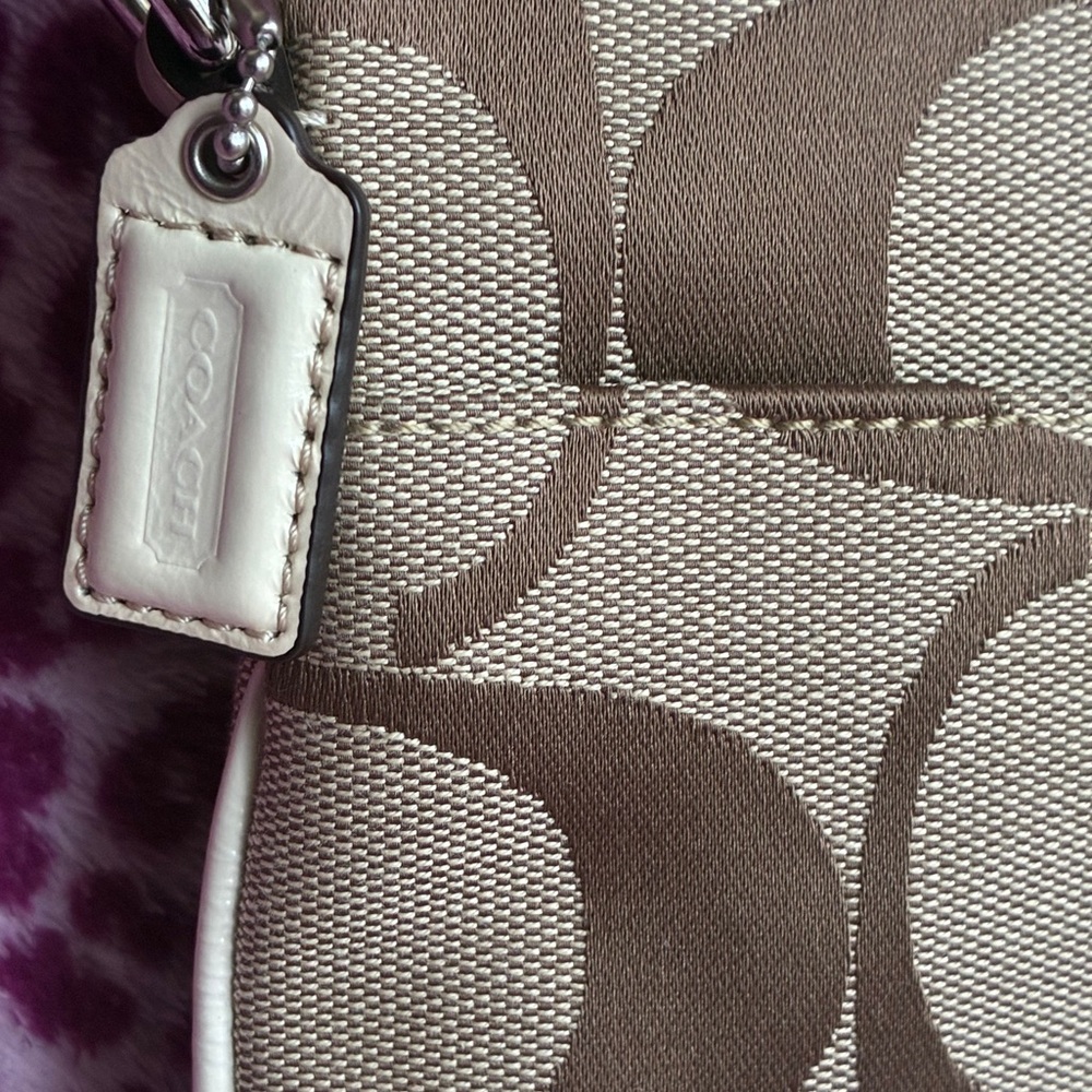 COACH Crossbody Bag,Coach Brown and Cream Crossbody Bag - Picture 3 of 16